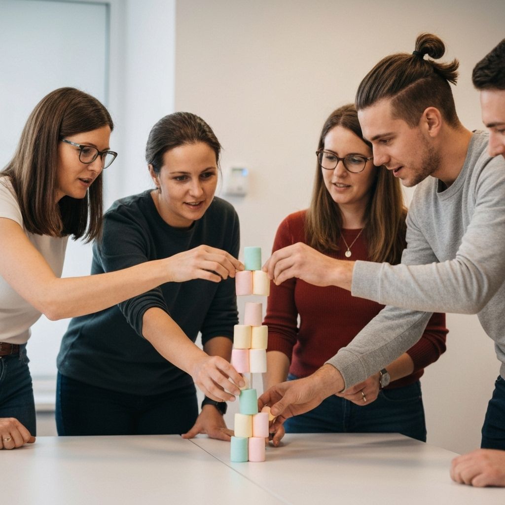 Team som löser problem tillsammans